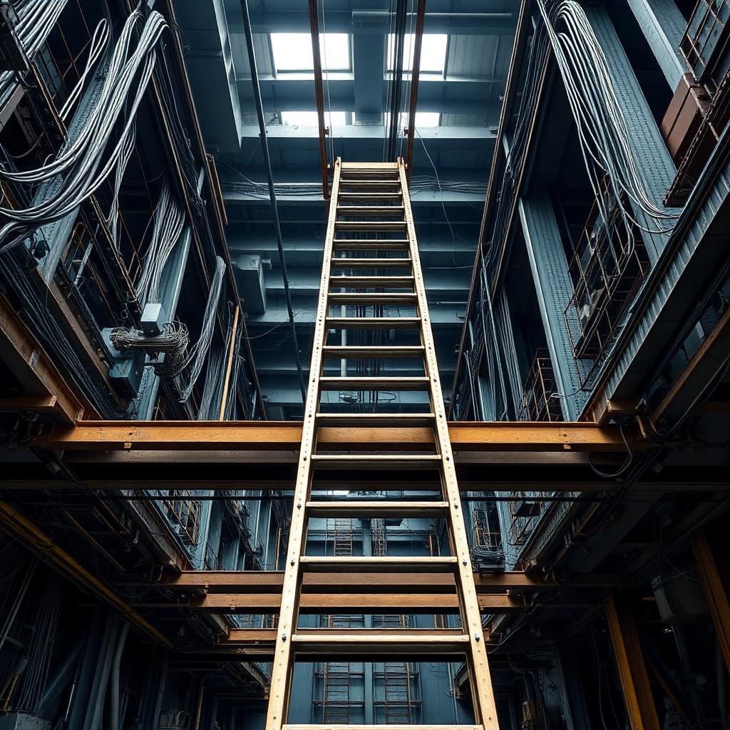 Ladder cable tray installation