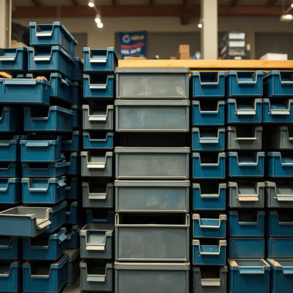 Metal Storage Bins