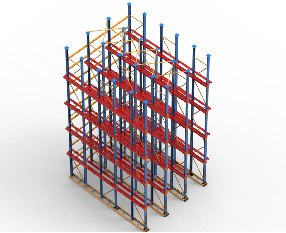 Warehouse flow rack installation