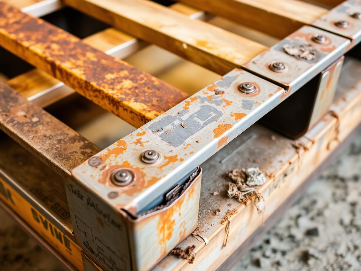 Steel pallet construction detail