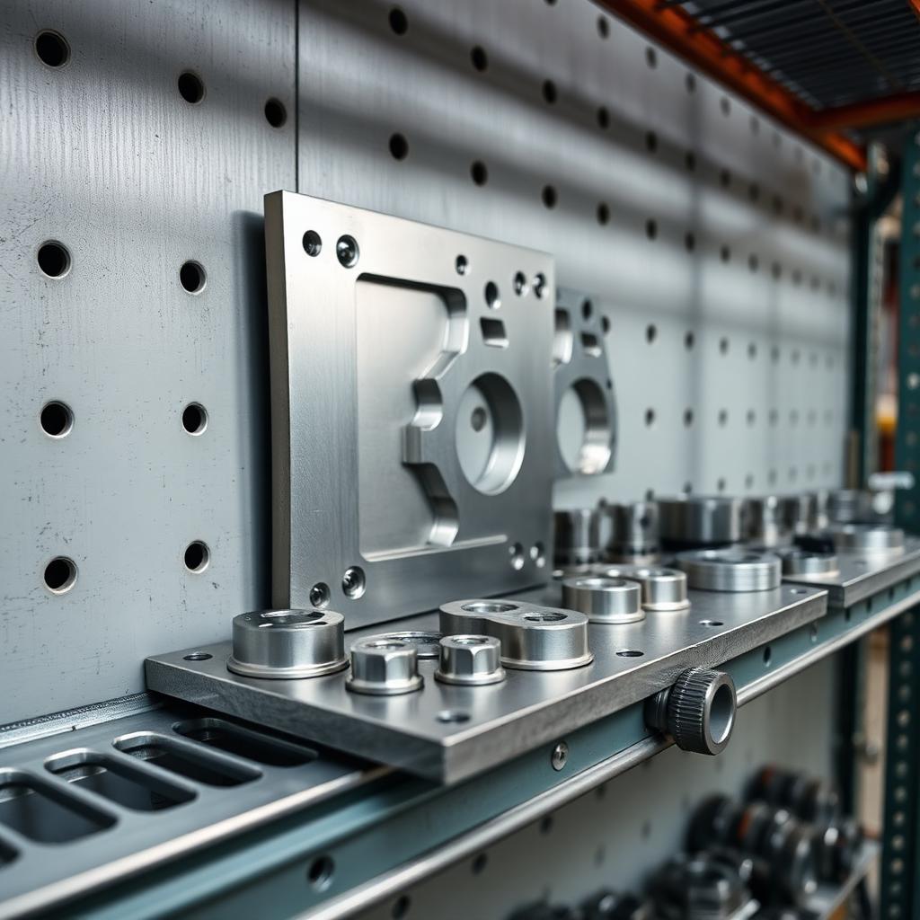 Die mould rack pullout shelf with heavy metal tooling