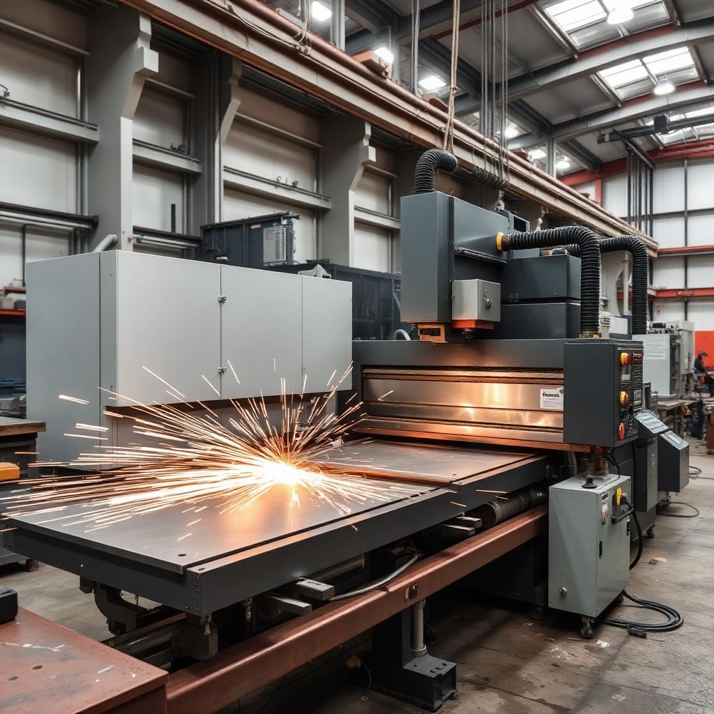 CNC bending and shearing machinery in the MEK fabrication facility